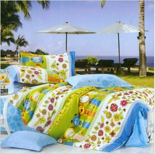 Light Green Queen Size Korean Style Fashion Bedding Set