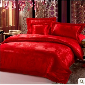 Red Wedding Fashion 4 Pieces Bedding Set