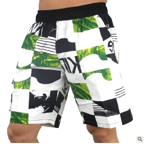 Green Beach Wear Casual Men's Shorts