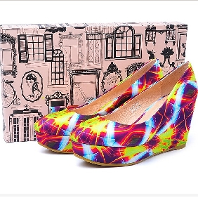 Colourful Satin Sexy Party Women's Espadrilles & Wedge Shoes