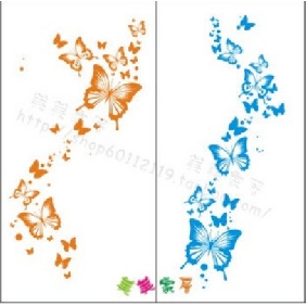 Blue Butterfly Wall Sticker 30 Pieces Christmas Decorations