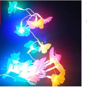 Colourful Lights Butterfly Shape Shiny Christmas Decorations