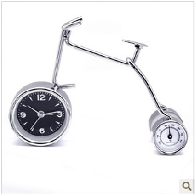 Silver Bike Style Metal Students' Specialty Clocks
