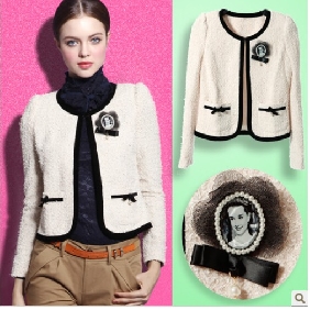 Apricot Autumn Fashion Office Lady Style Women's Jackets & Coats