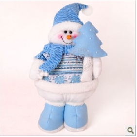 White Blue Snowman Cartoon Big Size Christmas Gifts