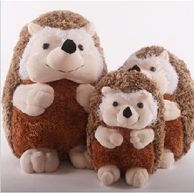Brown Hedgehog Plush Dolls 30CM Christmas Gifts