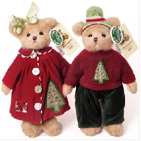 Red Cartoon Bear Couple 14 Inch Christmas Gifts