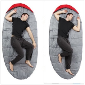 Red Oval Shape Ultralight Super Comfortable Sleeping Bag