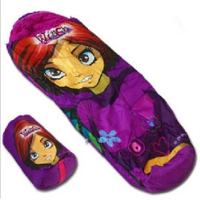 Purple Cartoon Images Printed Nylon Ultralight Sleeping Bag