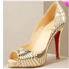 Gold Super High Heel Sexy Party Women's Dress Shoes