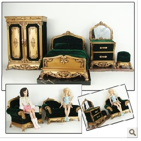 Furniture Style Green Gold Stainless Steel Jewelry Boxes