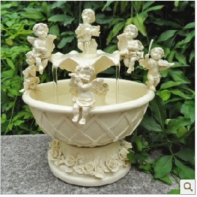 Ivory European Style Fountain With Children Wedding Gifts