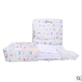 White Portable Mini Cotton Fashion Super Soft Baby Bed