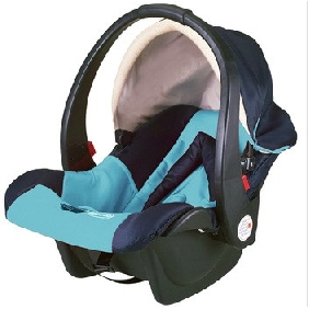 Blue Portable Nylon Adjustbale Safety Baby Bed