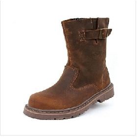 Brown Winter Simple Fashion Outdoor Leather Men's Casual Boots