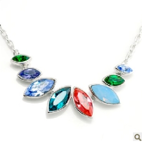 Colourful Diamond Restore Style Wear Resistant Wedding Necklaces