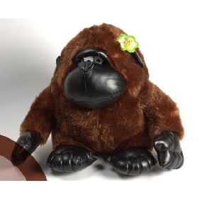 Dark Brown 55CM Wool Real Leather Stuffed & Plush Animal