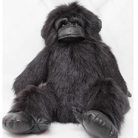 Black Super Big Size Wool Monkey Stuffed & Plush Animal