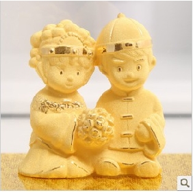 Gold Medium Size Romantic Couple Wedding Gifts