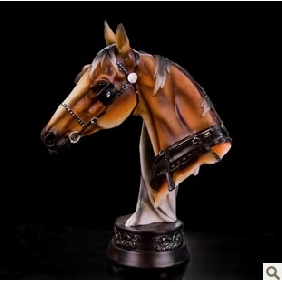 Brown War Horse Images Resin Wedding Decorations & Gifts