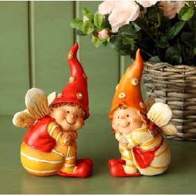 Orange Couple Children Mini Size Wedding Decorations & Gifts