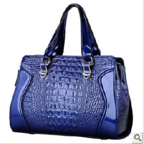Royal Blue Real Leather Winter Fashion Shoulder Bags