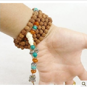 Brown Layered Wooden Korean Style Men's Bracelets