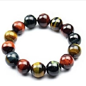 14MM Colourful Small Round Beads Shiny Men's Bracelets