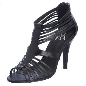 Black With Zipper Hollow Style Casual Fashion Women's Sandals