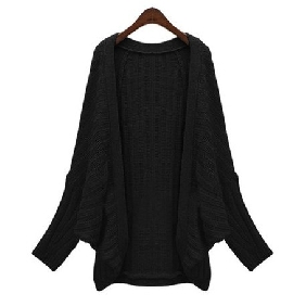 Women's Sweaters Korean Loose Bat Sleeve Cardigan Jacket Medium Style Knitwear