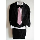 White Tuxedo Boys Attire Suit(Clothes+Pants+tie) Suits Dress Balck