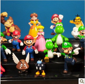 Super Mario 18 Pieces Mini Size Action Figure