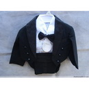 Balck And White Tuxedo Boys Attire Suit Wedding Suits Dress