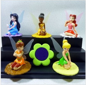 Five Pieces With Black Base Colourful Action Figure
