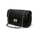 Korean Style Lady Hobo PU Leather Handbag 1-black