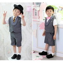 Style Boy Wedding Suit Boys' Attire (clothes+pants+tie+girdle)