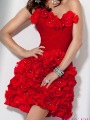 Custom-Made Short Dress Chiffon One-Shoulder Dress Evening & Wedding Dress