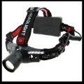 1PC Black Aluminum Alloy Head 3 Range White Light CREE Q5 LED 260 Lumens 100 Meters 3*AA Waterproof Headlamp ZOOMABLE Headlight