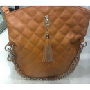 Hot! Free Shipping Real Leather Women's Orange Handbag Fashion Hobo Bag
