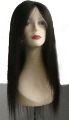 Free Shipping! Silk Straight Indian Human Hair Wig 18"-1B# Timely Delivery