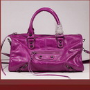 Drop Shipping 2011 New Design Import Cowhide Leather Cross-body Bags, Tassel Rivet Bags Violet Fashion Leather Hobo Tote