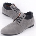 Men's Brit-Pop Lace Up Elastic Steel-Toe Flat Heel Ankle Boots Casual Shoes Size US 8.5-11(SH244)
