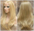 Blonde Silk Straight Human Hair Wig -Free Shipping