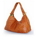 New Lowest Price Brown Pu Handbag Hobo Bag with Gold Buckles Free Shipping
