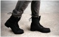 Free Shipping Name Brand Men's Boots Fashion Boots Double Deck Cow Leather Boots Army Boots Casual Boots for Men