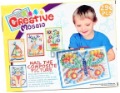 Free Shipping COLOR CREATIVE MOSAIC KIT PATTERN BUILDING SET 296pcs/SET Children Toys
