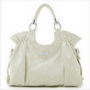 Vemo Women's PU Leather Handbag Hobo Bag White