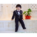Balck And White Boys Attire Suit(Clothes+Pants+tie) Suits Dress