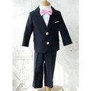 Suit(Clothes+Pants+tie) Suits Dress Balck And White Tuxedo Boys Attire Suit