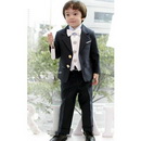 White Tuxedo Boys Attire Suit Wedding Suit(Clothes+Pants+tie)